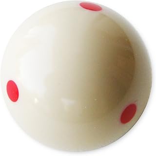 Iszy Billiards 6 Dot Measle Pool Cue Training Ball (2 1/4-Inch, White)