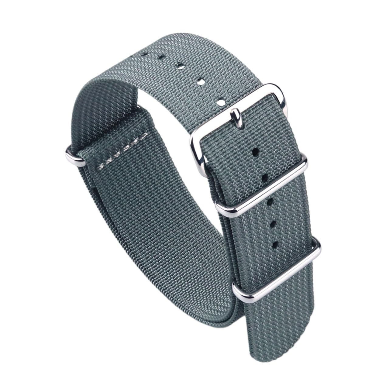 INEOUT Nouveau Bracelet De Montre Côtelé 18mm 20mm 22mm Bracelets De Montre En Nylon Tresse Accessoires De Bracelet De Montre
