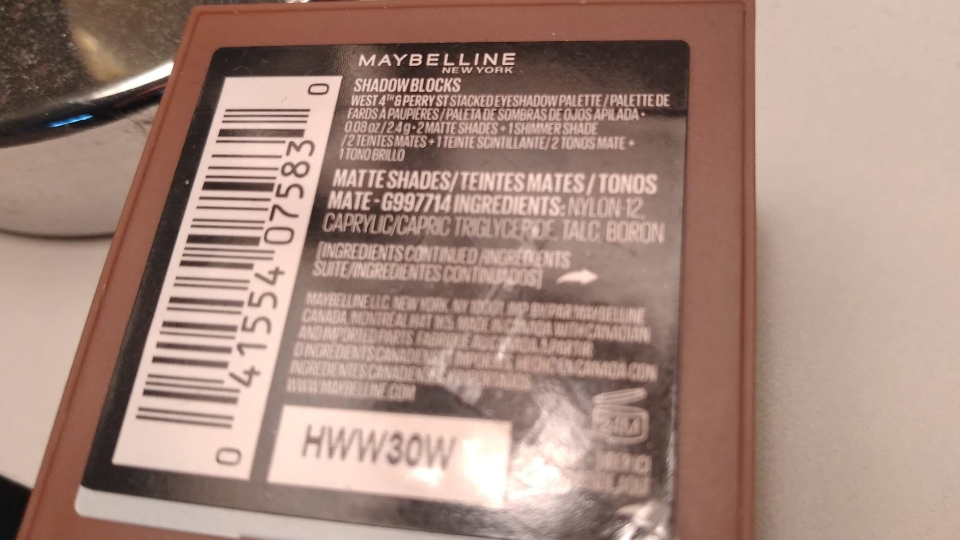 Maybelline New York Shadow Blocks Shadow Blocks Eyeshadow Palette, Stacked Eye Shadow Trio, 82nd & Park Ave, 0.08 oz
