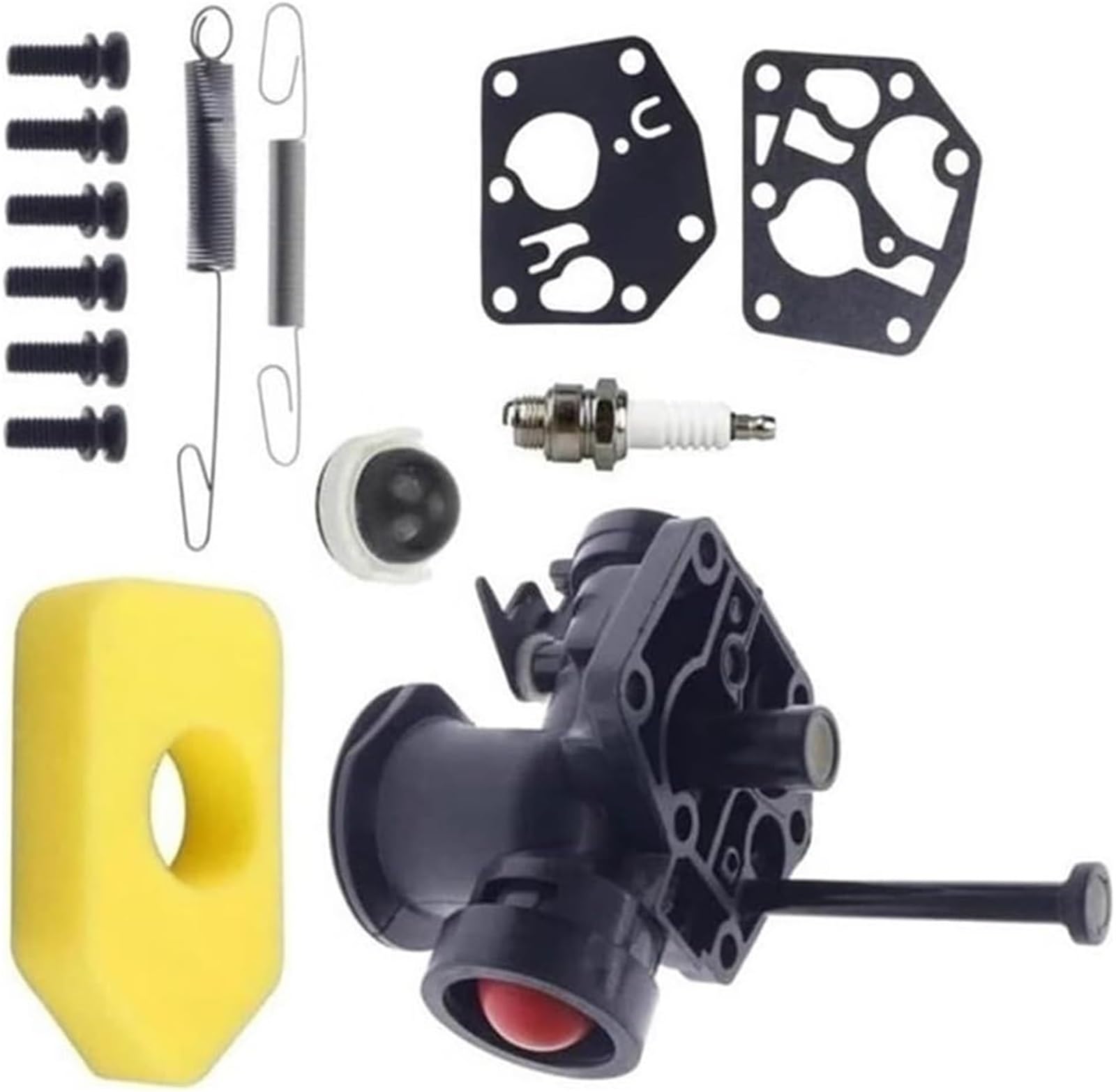 Carburador cortacésped Piezas de motor Carburador Filtro aire Regulador Resorte para carburador para Briggs