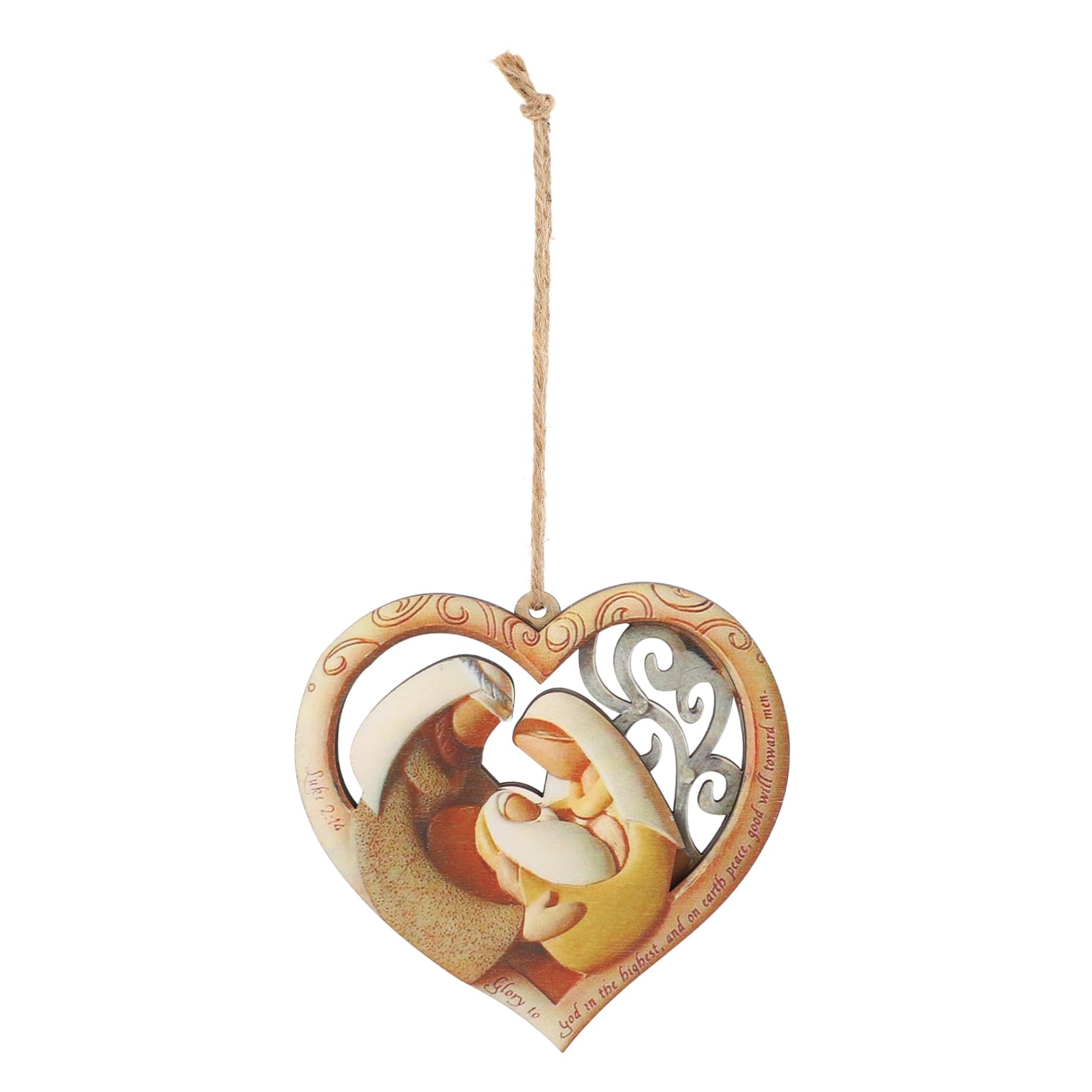 SOIMISS 3piezas Colgante De Madera Diseño De Corazón Amoroso para Decoración De Pared El Hogar Adorno Creativo para Salón y Dormitorio para Familia y