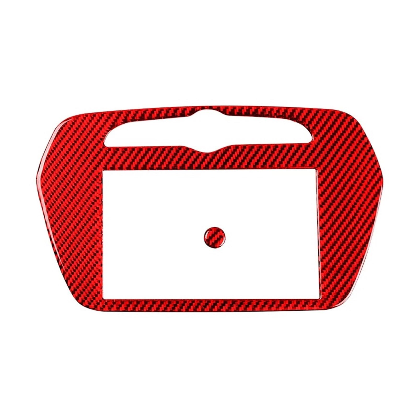 Car Interior Moulding Trim for Chevrolet for Camaro 2017-2022 Accessories Interior Car Central Navigation Decoration Frame Sticker Trim Cover Interior Accessories(Red Carbon Fiber)