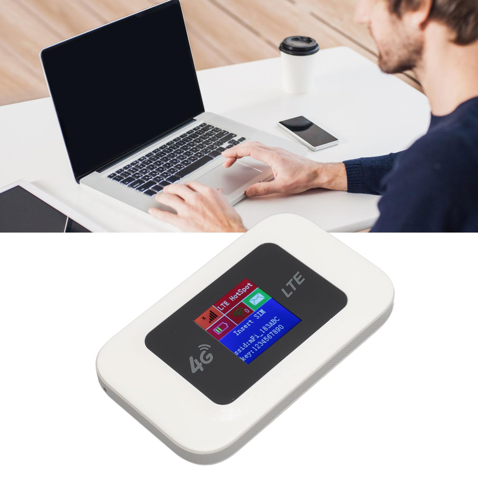 Router 4G WiFi, router 4G LTE 150 Mb/s, 10+ użytkowników, mobilny router WiFi, bezprzewodowy hotspot, mobilny hotspot WiFi dla Europy i Azji