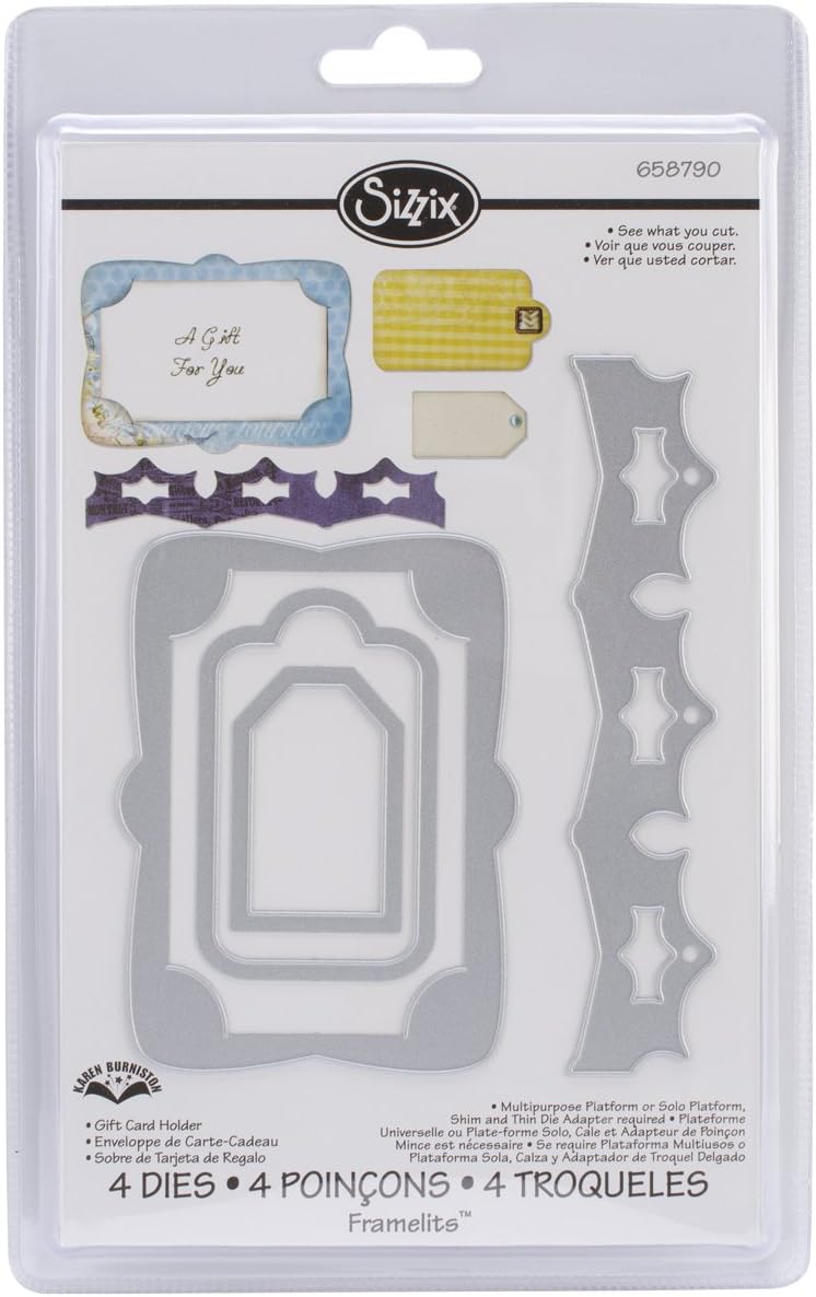 Amazon.co.jp Sizzix Framelits Dies 4/PkgGift Card Holder (並行輸入品) ホビー