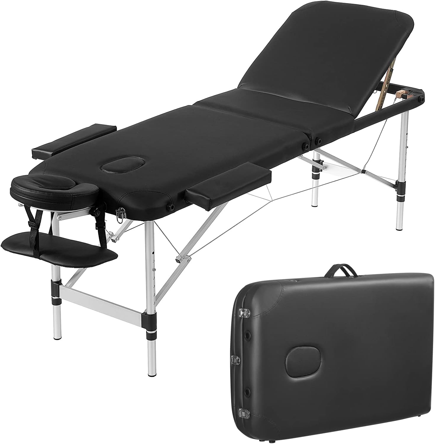 Prilinex Portable Folding Massage Table, 3 Sections