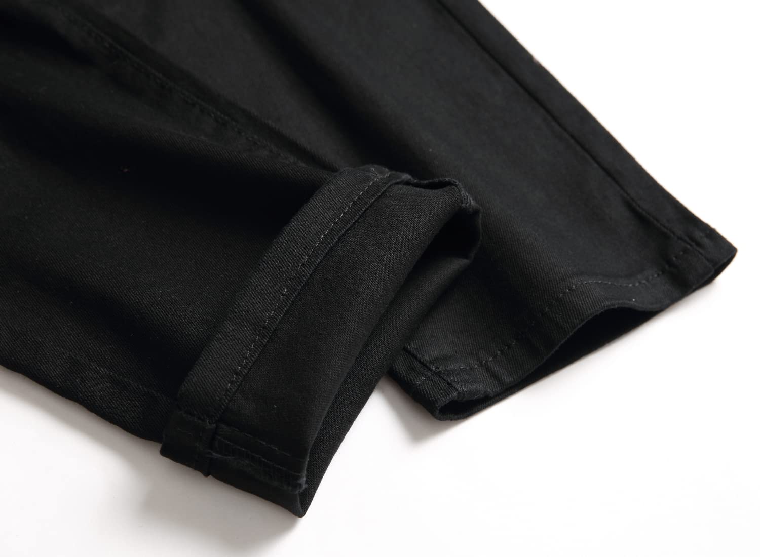 Pantaloni jeans da ragazzo skinny fit strappati distrutto invecchiato elasticizzato elegante moda denim pantaloni