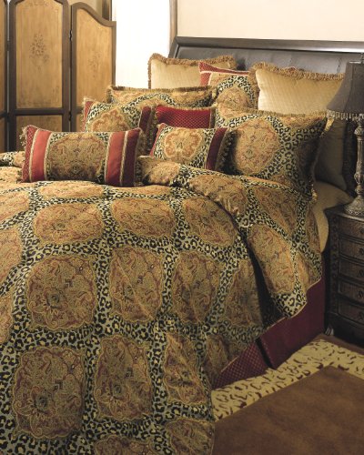 Sherry Kline Tangiers Royale Comforter Set, Queen, Gold