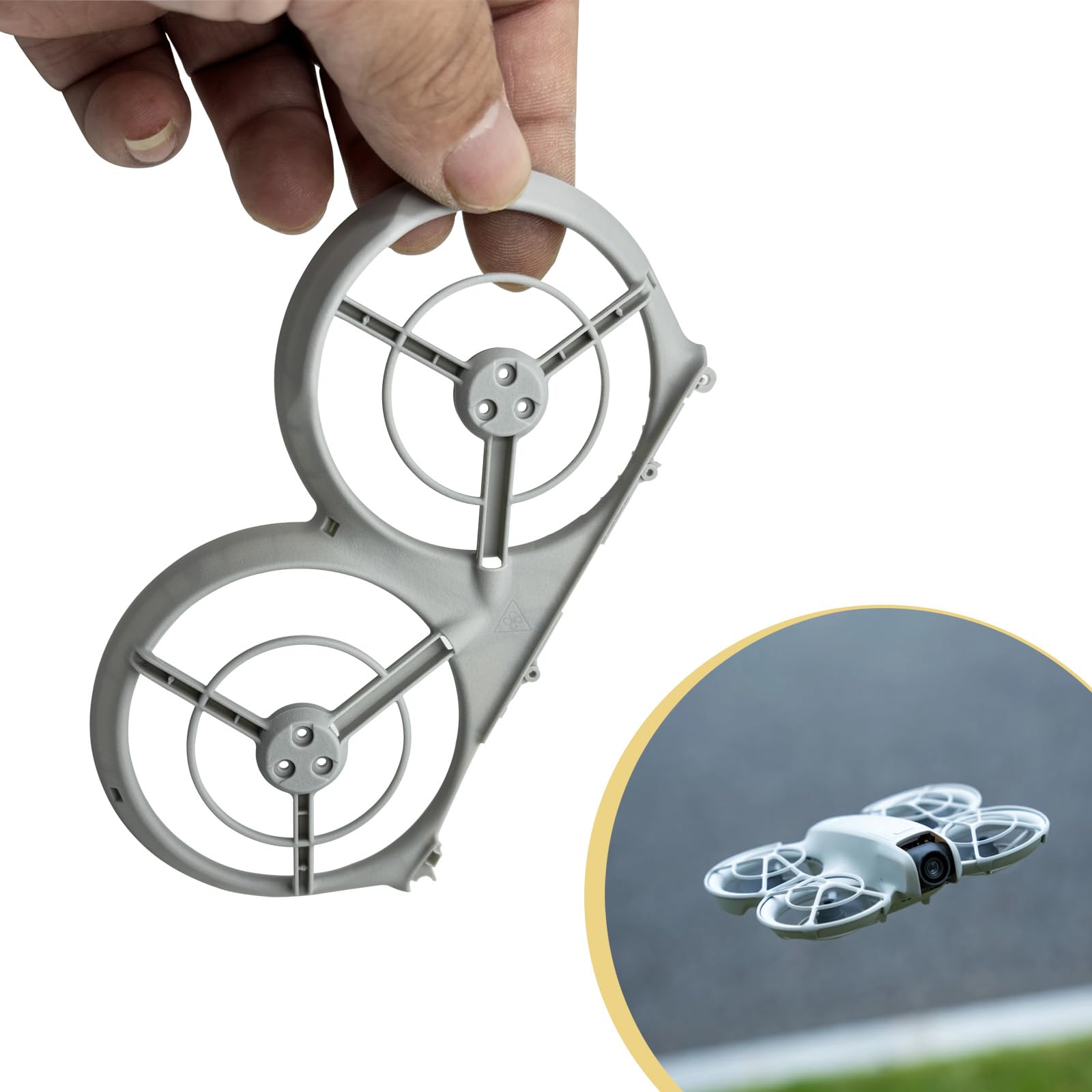 Sostituzione guscio inferiore compatibile con Dji Neo, copertura inferiore protezione eliche, kit corpo drone grigio (sinistra o destra)