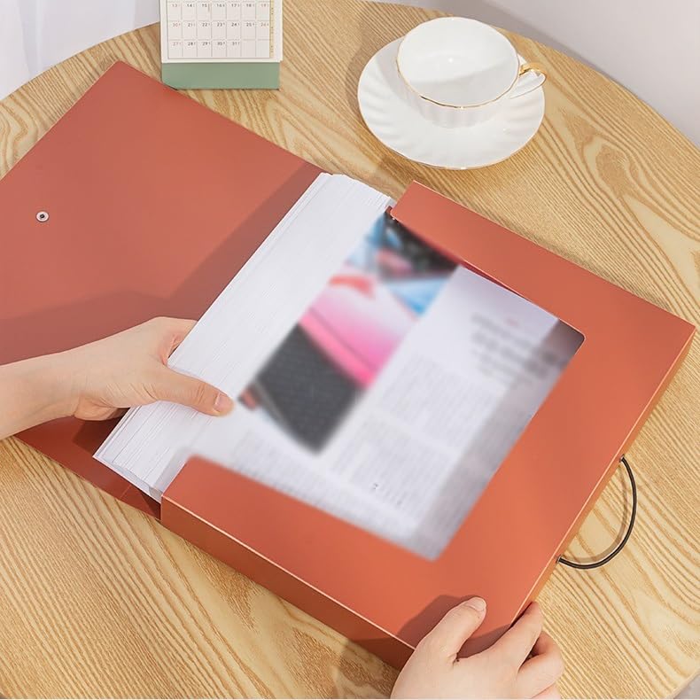Folder plików 5 szt. Pogrubione pudełko na dokumenty A4 Folder z klamrą sznurku Duża pojemność Organizer informacyjne Do biura, szkoły, szpitali