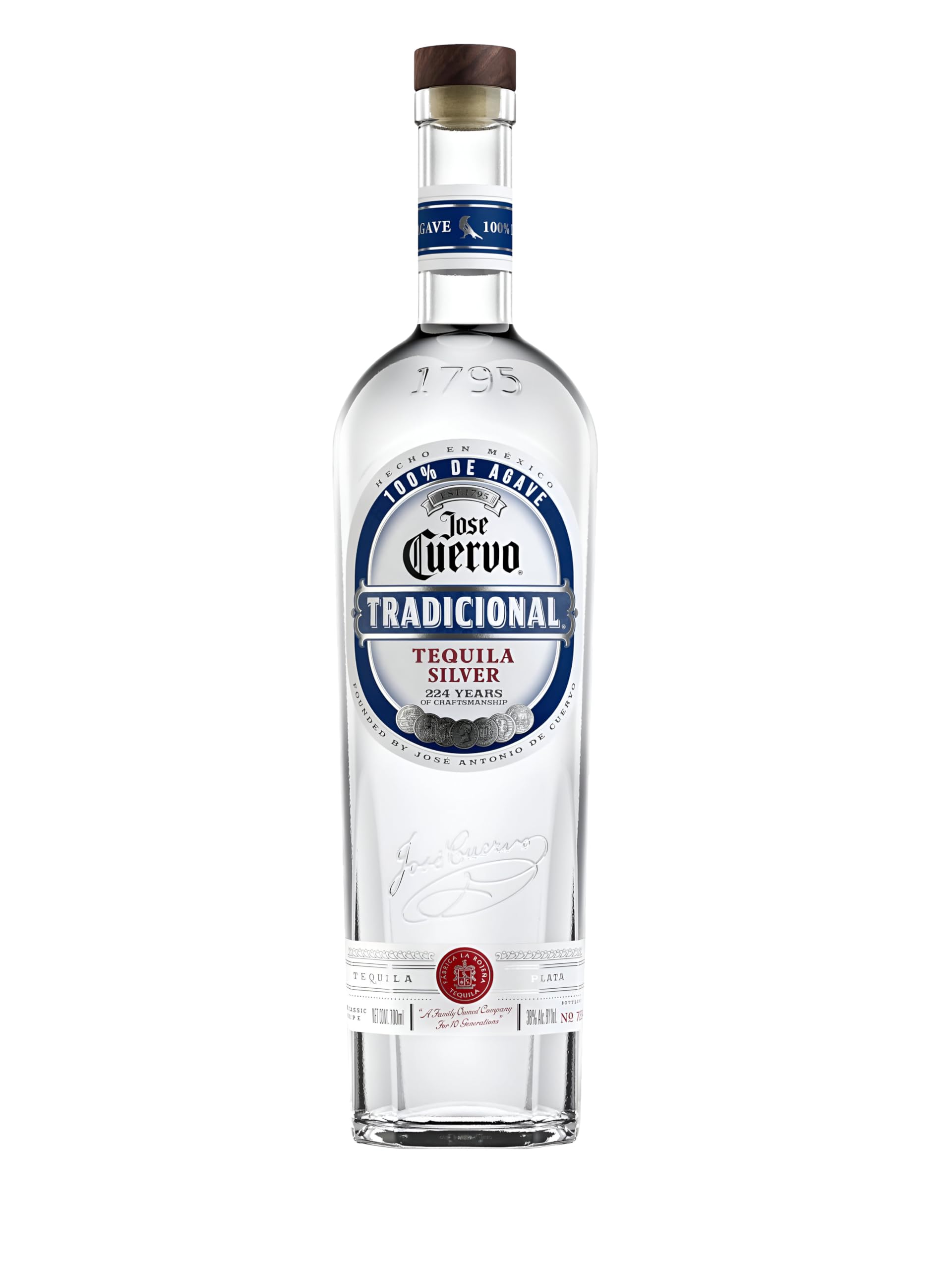 Jose Cuervo Tradicional Silver 100% Agave Tequila 70 cl