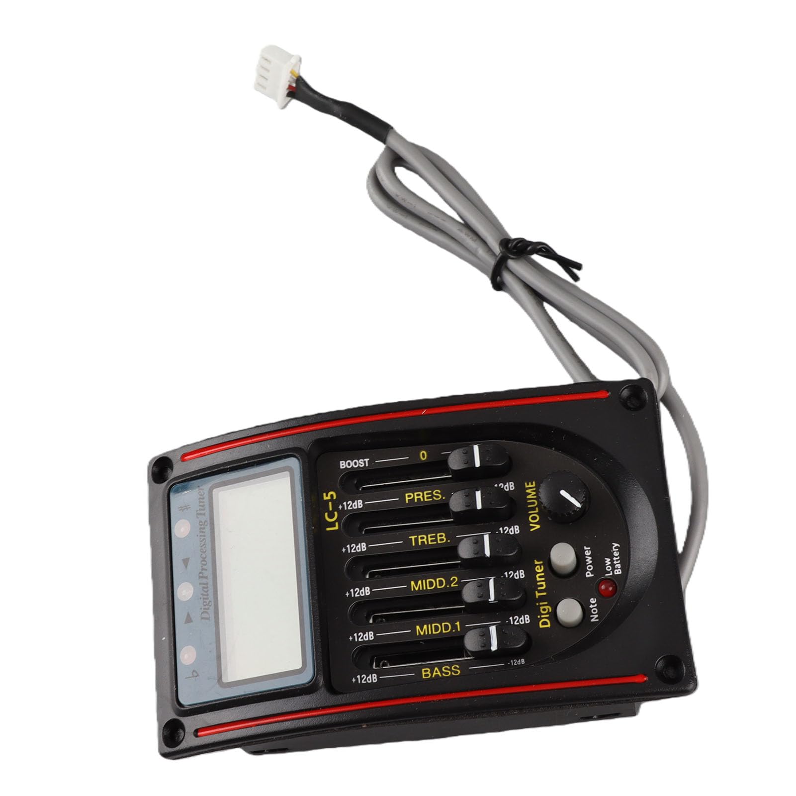 Préampli Guitare Acoustique 5 Bandes EQ LC 5, Remplacement du Préampli Guitare avec Contrôle du Volume Réel