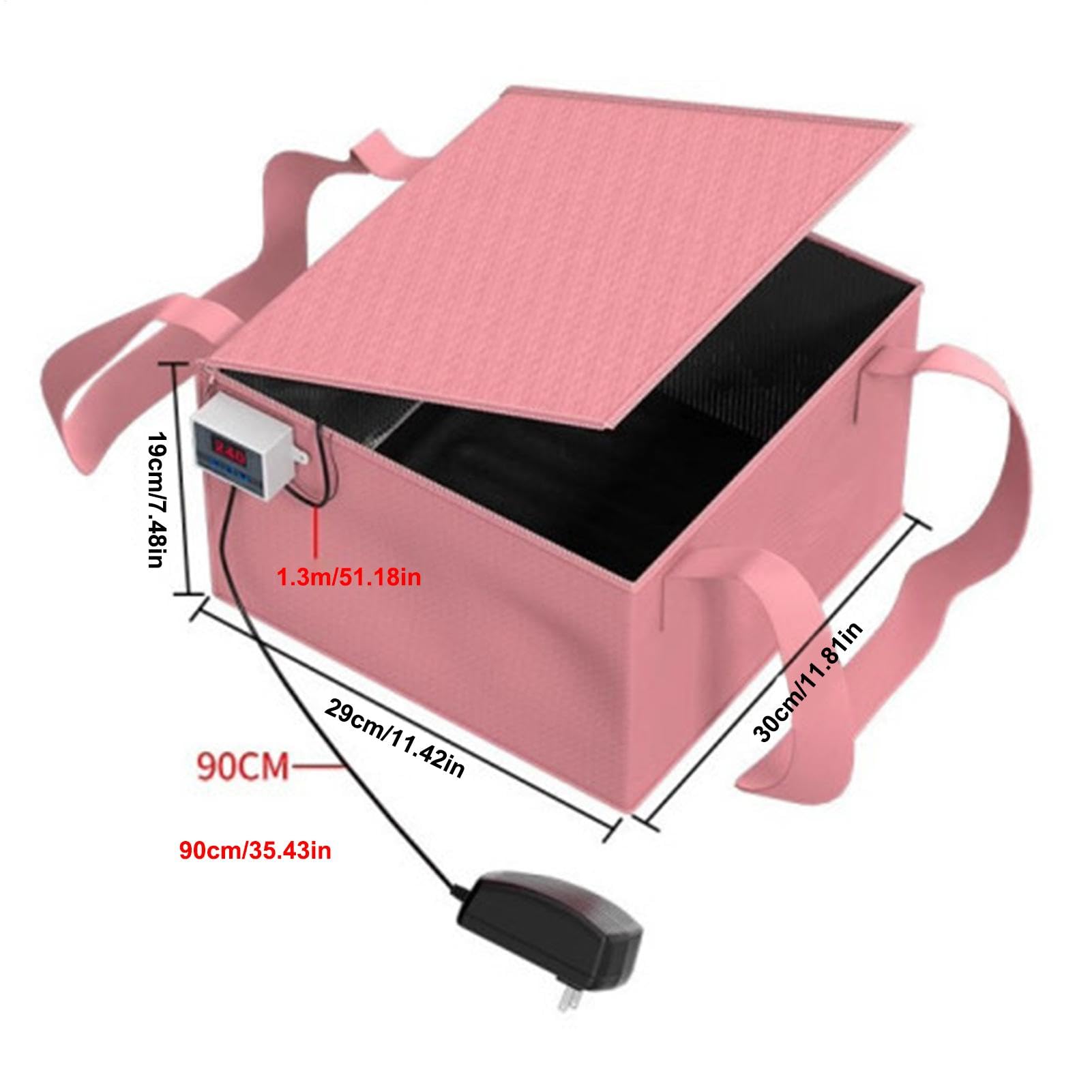 Scatola Di Riscaldamento A Prova Di Pane- 220 V Box Di Fermentazione 'impasto | Riscaldatore Di Avviamento A Lievitazione Naturale Da Pulire, Contenitore A Prova Di Pasta, Contenitore Di Fermentaz