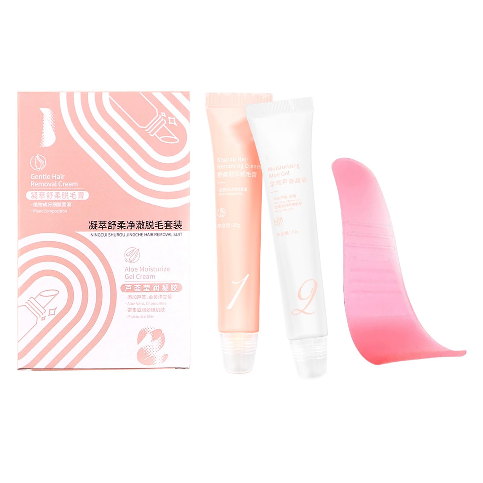 Crema Depilatoria, Crema Depilatoria, Con 20 g de Aloe Gel Para Hombres Y Mujeres, Depilación Para Labios Y Cara