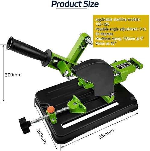 Miniatura 2 de Soporte de amoladora angular mejorada, soporte para máquina de pulir ángulo de barra de tracción, soporte para máquina de pulir ángulo de 3.937 in,
