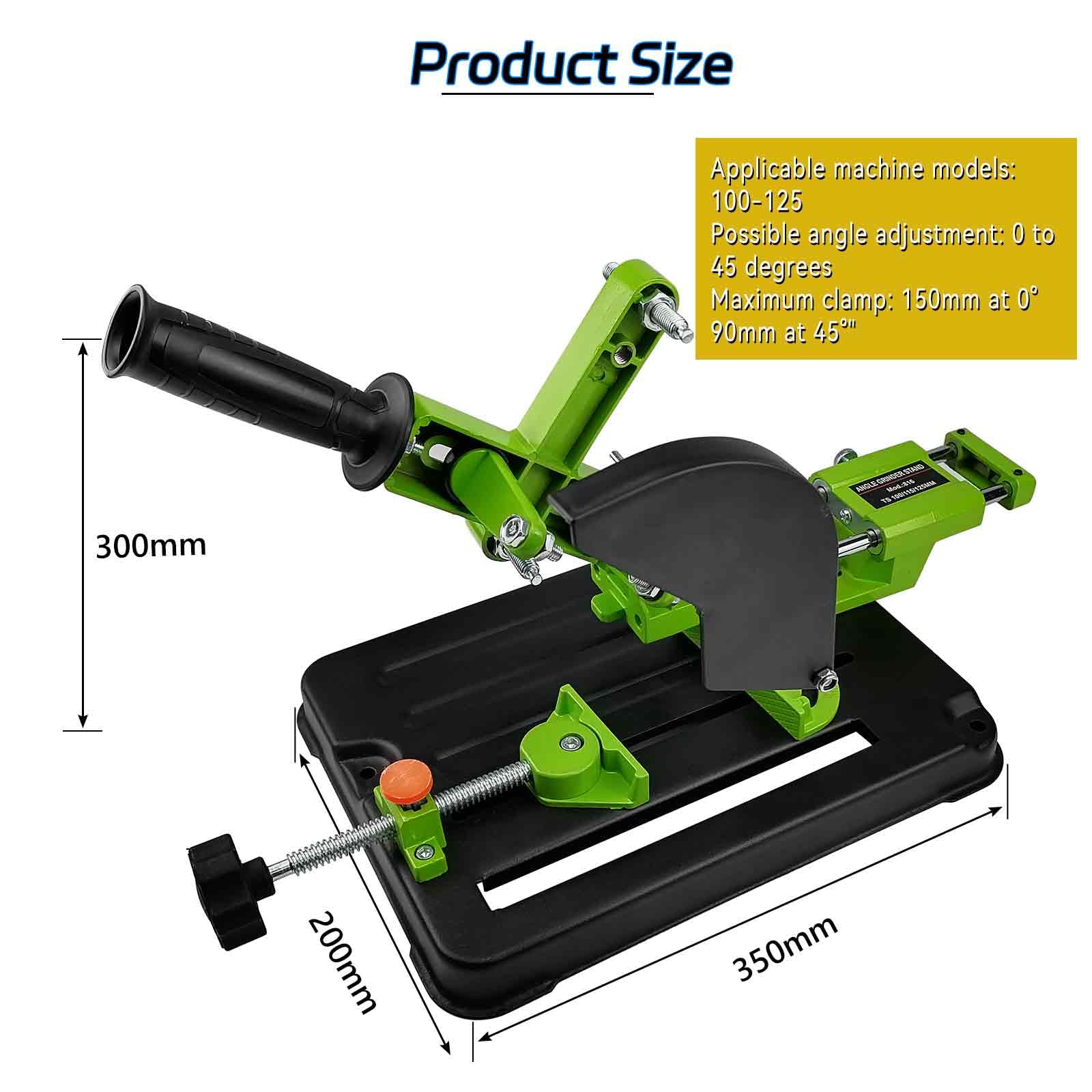 Supporto per smerigliatrice angolare aggiornata Asta di trazione Macchina per rettifica angolare Supporto per smerigliatrice angolare da 100 mm, 115 mm e 125 mm Smerigliatrice angolare con