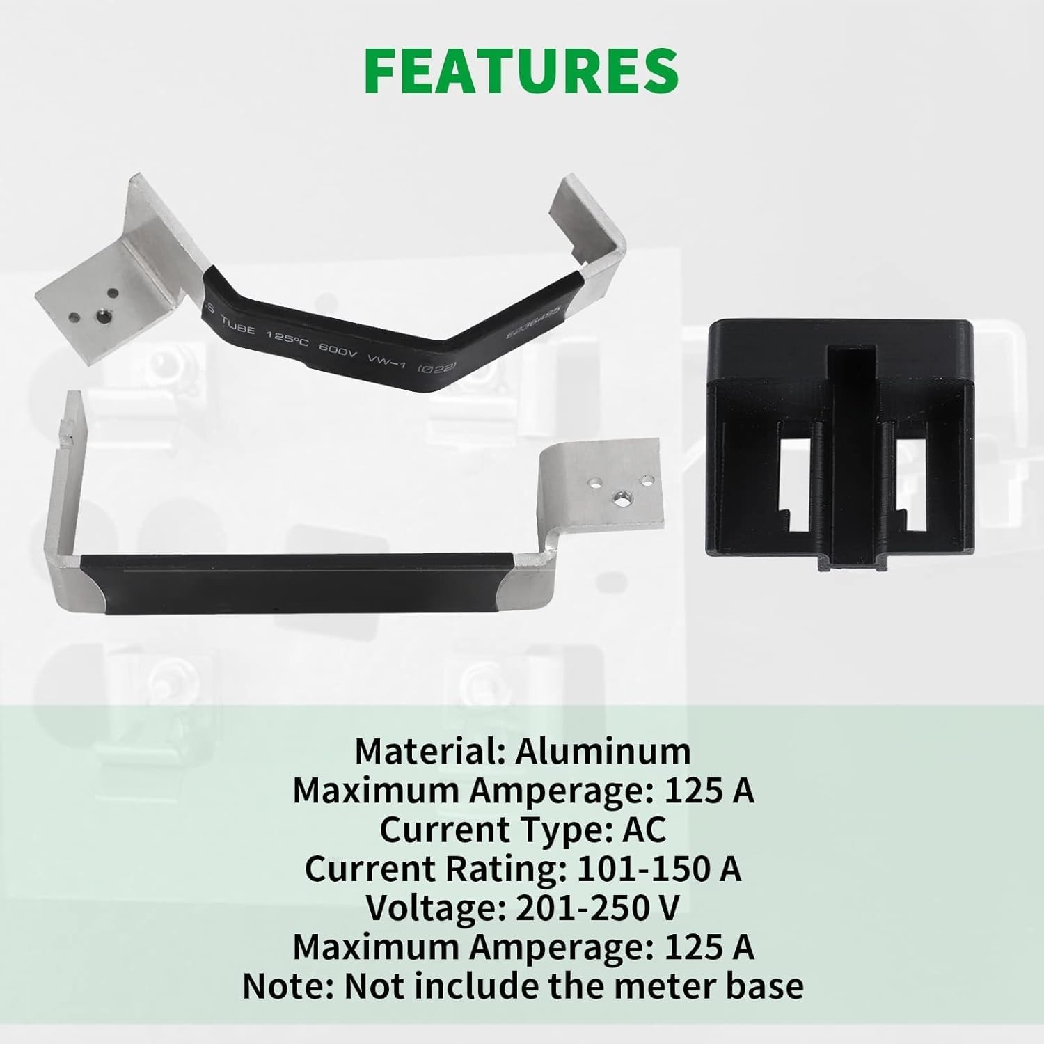 Buss Bars Rebuild Kit for Challenger Buss Bars Multi-Meter Panel with 2 Pcs 200 Amp Meter Socket Jumper Assembly