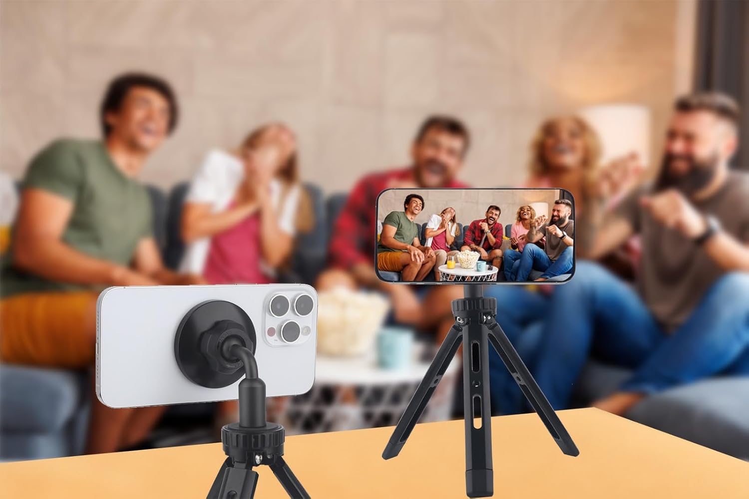 Magnetic Phone Tripod Mount Adapter for Magsafe with 1/4"-20 Hole [Metal Foot], Compatible with iPhone 16 15 14 13 12 All Phones - Image 5