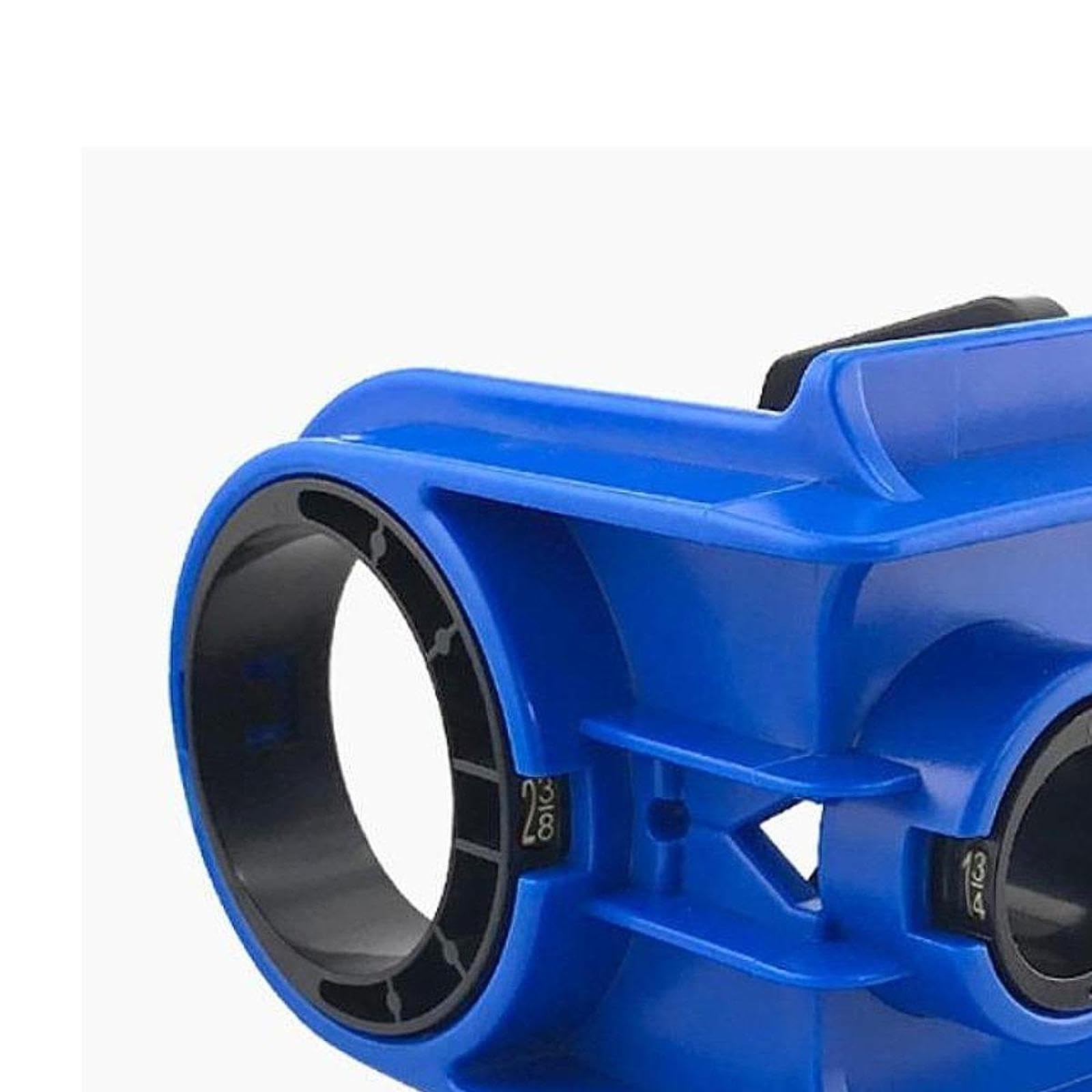 F Fityle Kit de instalación de cerradura de puerta, 2 bujes ajustables, máquina de mortaja, cerraduras, abridor de orificios, diseño de abrazadera en C, Azul
