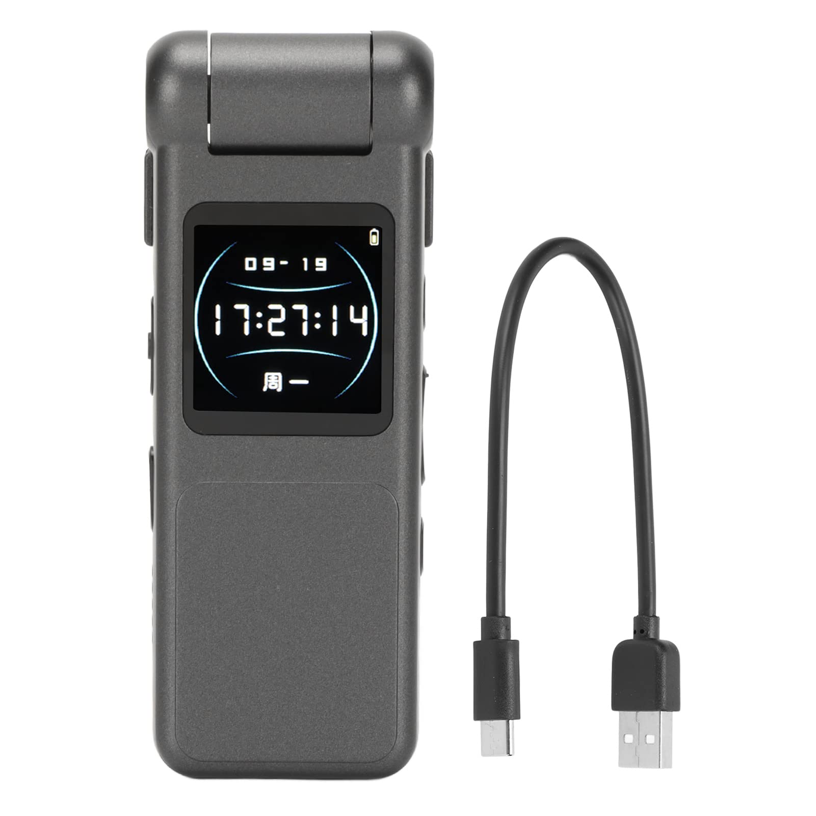 MECHEN 128GB Diktiergerät Digital, One-Touch-Aufnahme, Sprachsteuerung, 1536kbps Tragbares Voice Recorder mit Mikrofon, USB C, für Interviews/Klassen/Meeting