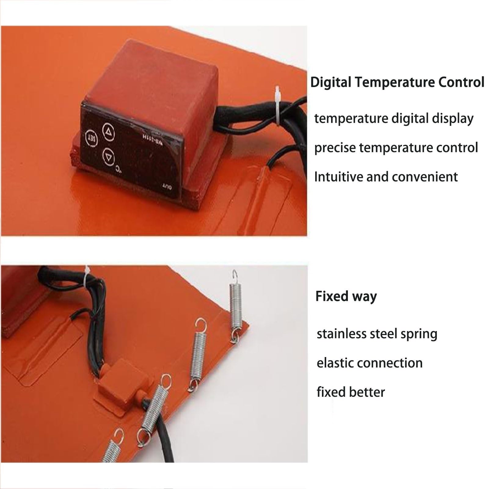 Elektrischer Fassheizer 800W - Silikon-Heizgurt Für 20-200L Fässer | Mit Thermostat Bis 200°C