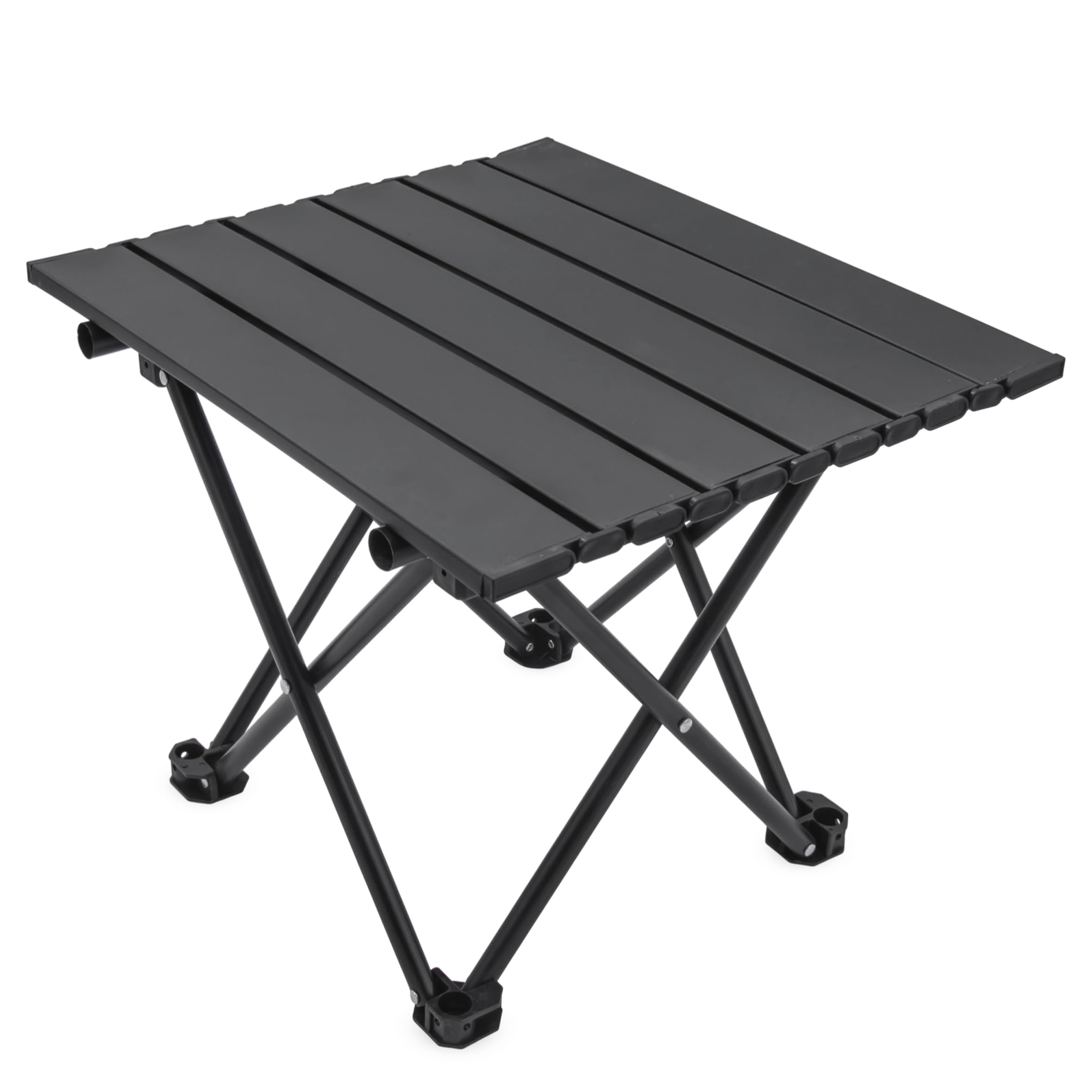 Spetebo Camping Klapptisch Camping Klapptisch schwarz kompakt