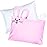 kinder Fluff Kids Pillow & Pillowcase Set - 233T Cotton Pillow Covers & Down Alternative Pillow Fill - Hypoallergenic Kids Pillows for Small Children - Children & Travel Pillows Kid - 13x18in Pink