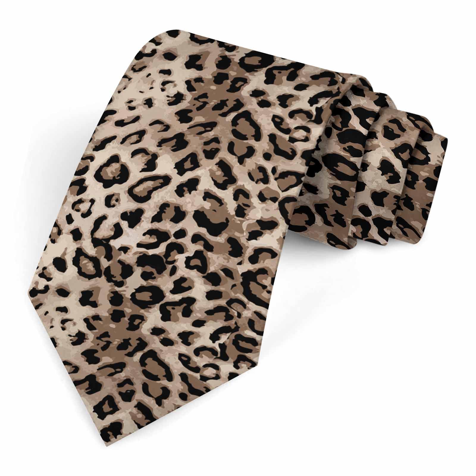 Muntayson Unisex Leopard 1 Leopard Men's Ties Men Novelty Neckties Fashion Neck Tie For Women