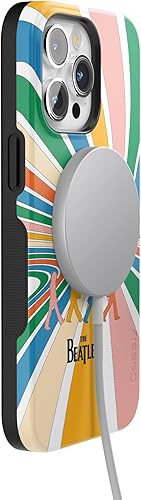 Vista 1213 de Casely Funda para iPhone 15 Pro Max Jardín Secreto Flores mixtas Funda atrevida Compatible con MagSafe y botón de acción Secret Garden