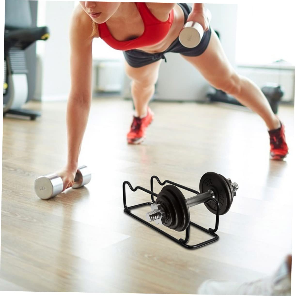 Operitacx 2pezzi Supporto Per Manubri Da Fitness Supporto Per Riporre Manubri Articoli Per Fitness Compatibile Vari Tipi Di