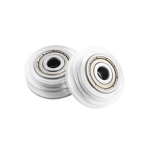 Miniatura 6 de Rodillos de impresora 3D, ruedas de pórtico de policarbonato, ranura en V (13 unidspaquete) Clear Ender 3 ruedas de cama 625zz para rodillos