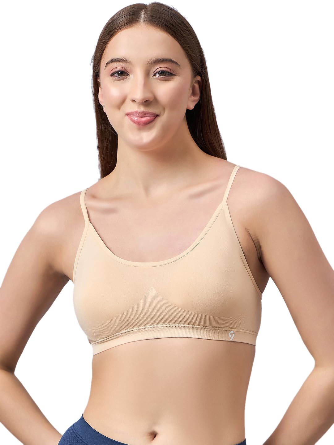 Seamless with Removable Pads Full Coverage Everyday Bra Nude-image-47