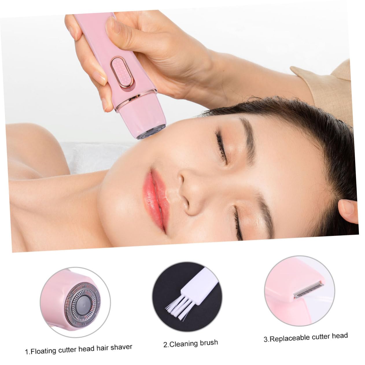 Rasoio Elettrico Ricaricabile Usb Per Donne Depilatore Per Corpo Sopracciglia e Naso Rimozione Painless e Portatile e Facile Da Usare