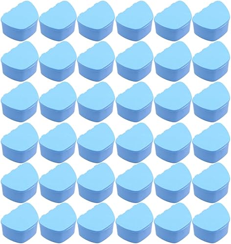 36 unidades cajas de prótesis a granel - Baño de prótesis para dientes artificiales, protectores nocturnos, protectores bucales, retenedores,