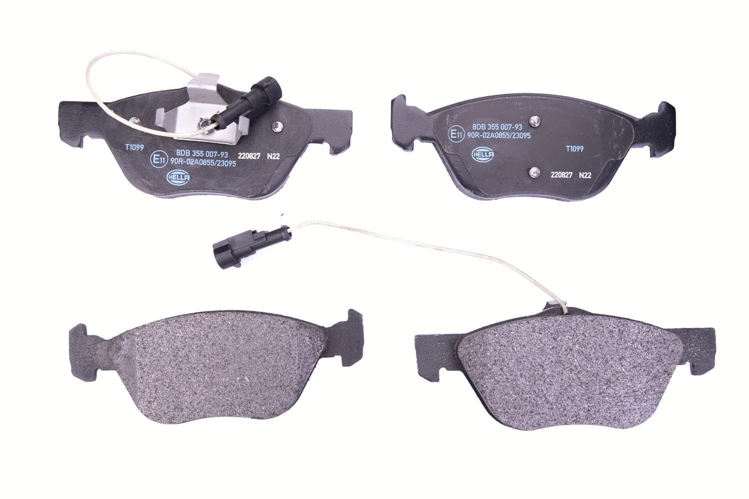 HELLA Brake Pad Set For Disc Front Fits Alfa Romeo 145 Fiat Lancia 8DB355007-931