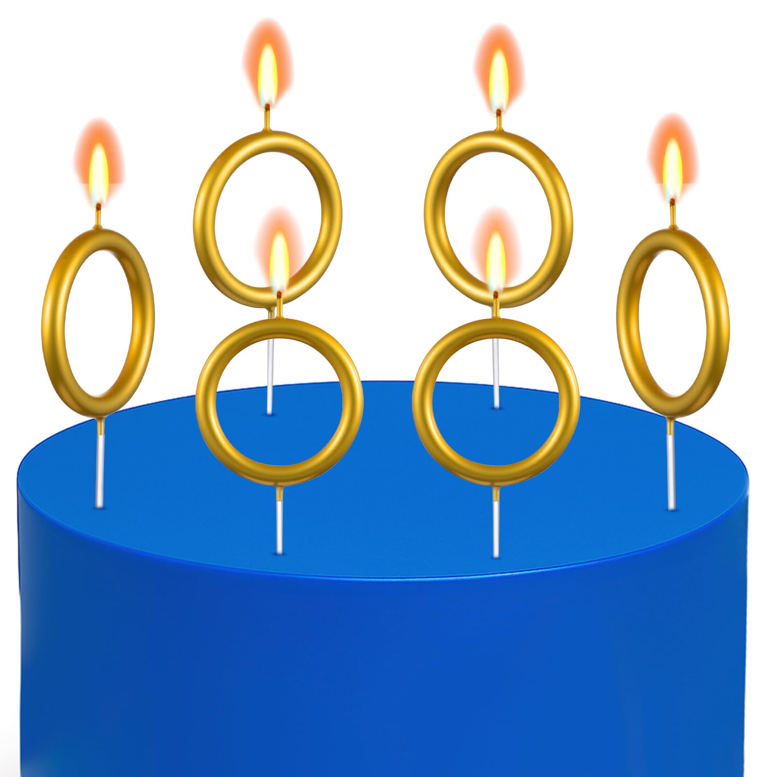 Photo 1 of Conelist Gold Ring Birthday Candles