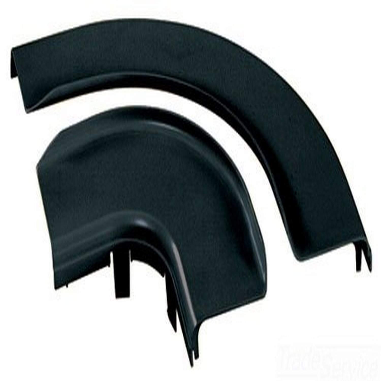 Panduit FRRASC6BL Horizontal Right Angle Raceway Split Cover, Black
