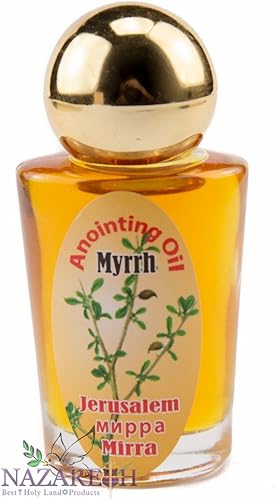 Miniatura 2 de Nazaret Mirra Mirra Unción Aceite Jerusalén Botella 0.3 fl oz Auténtico