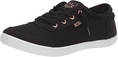Skechers bobs b cute frayed canvas slip on trainers Clearance