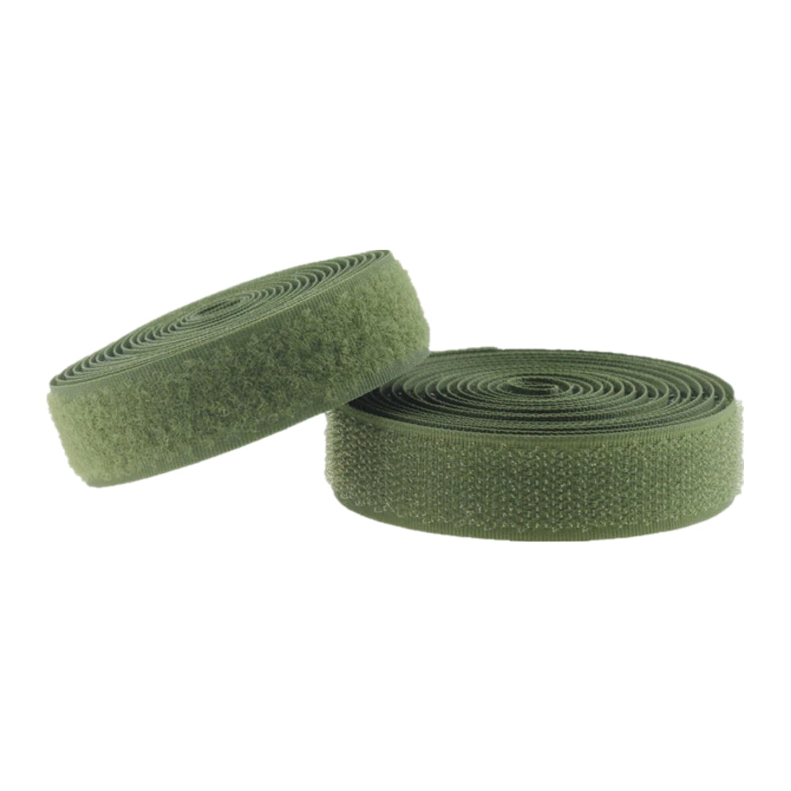 20mm Width Army Green Sew On Hook and Loop Tape Non-Adhesive Back Nylon Sewing Fastener Strips Interlocking Fabric Tape for Clothing Shoes Backpacks DIY Project