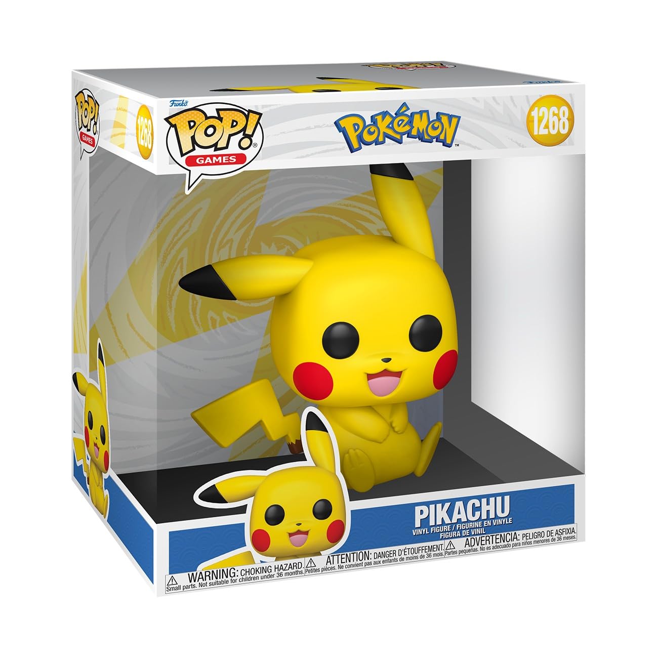 POP! Jumbo: Pokemon - Pikachu - Sitting - Collectable Vinyl Figure - Gift Idea - Official Merchandise - Toys For Kids & Adults - Model Figure for Collectors and Display