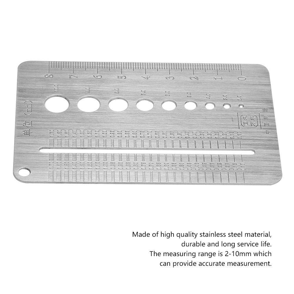 Jauge de boulon d'acier inoxydable de plaque de jauge à vis pour la vérification mécanique des boulons et des écrous