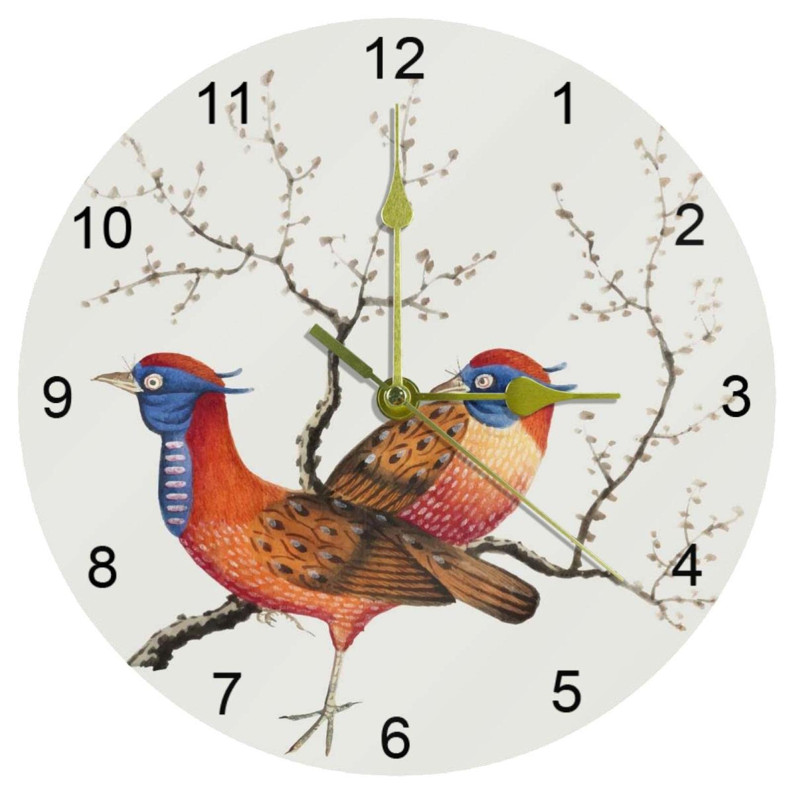 Horloge murale de qualité supérieure à quartz - Cadran artistique 25,4 cm