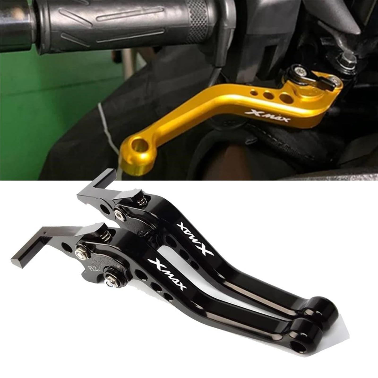 Moto Accesorio Manetas De Embrague Y Freno Para Motocicleta Para Yamaha XMAX X-MAX 250 125 XMAX125 2015-2025. Manillar Sólido Ajustable Palanca Maneta Freno Embrague