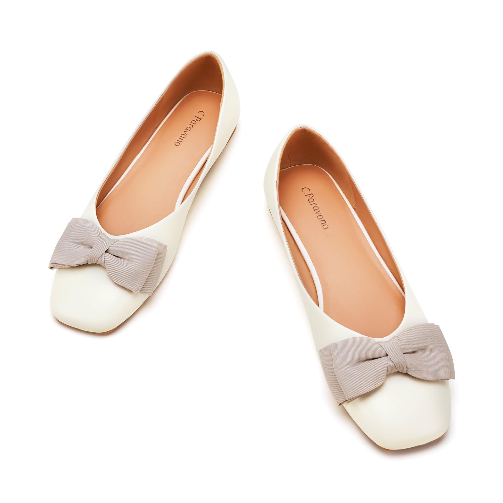 C.Paravano Women's Genuine Leather Ballet Flats