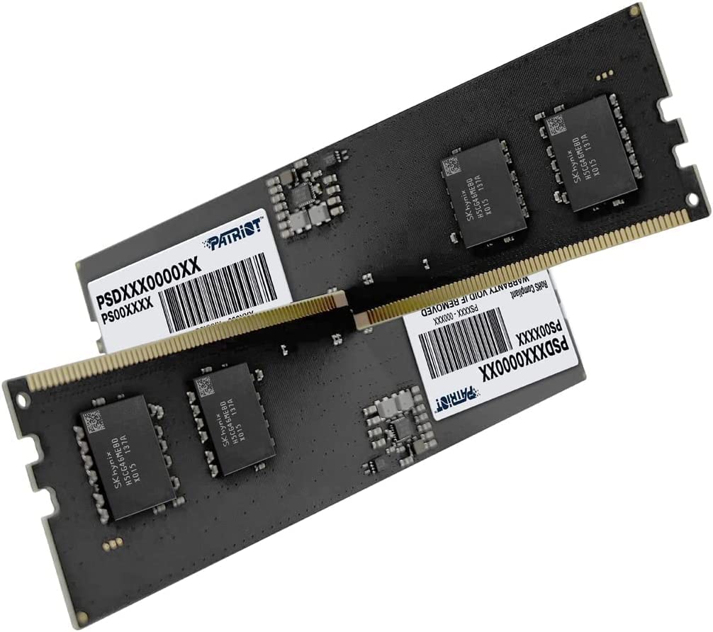 Patriot Memory Signature DDR5 RAM 16GB (2X8GB) 5600MHz CL46 UDIMM Desktop Memory Kit - PSD532G5600K