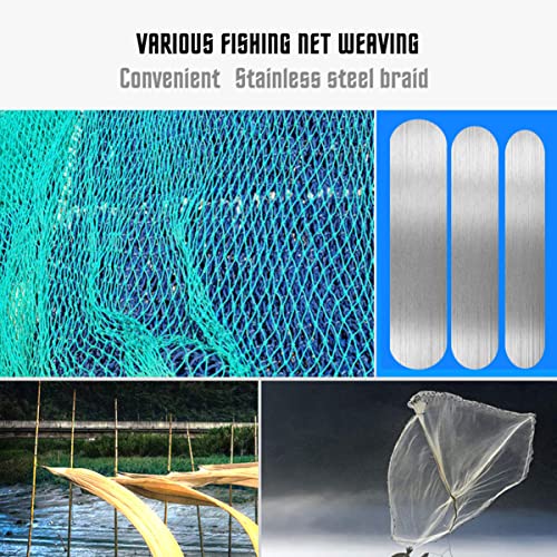 6Pcs Fishing Net Shuttle Netting Needle Shuttles Stainless Steel Fishing Net Repair Line Equipment Plastic Cast Net Mending Needle Fishing Tool Fishing Netting Needle Accessories Fishing Line Repair #TOP3