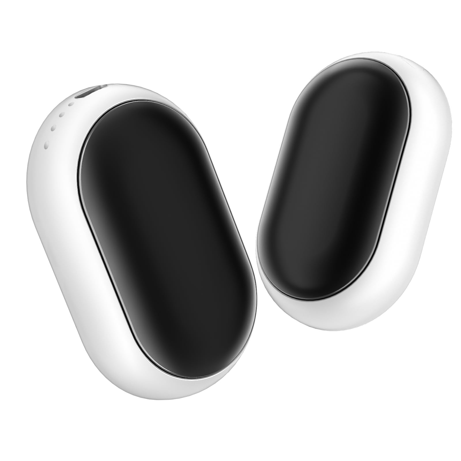 ELOTAME Hand Warmers Rechargeable - 2 Pack 5000mAh Reusable Electric Portable Hand Warmer, 4 Temperature Modes, Heater Therapy Gift for Women Mens Hunting, Golf, Camping Accessories-Black