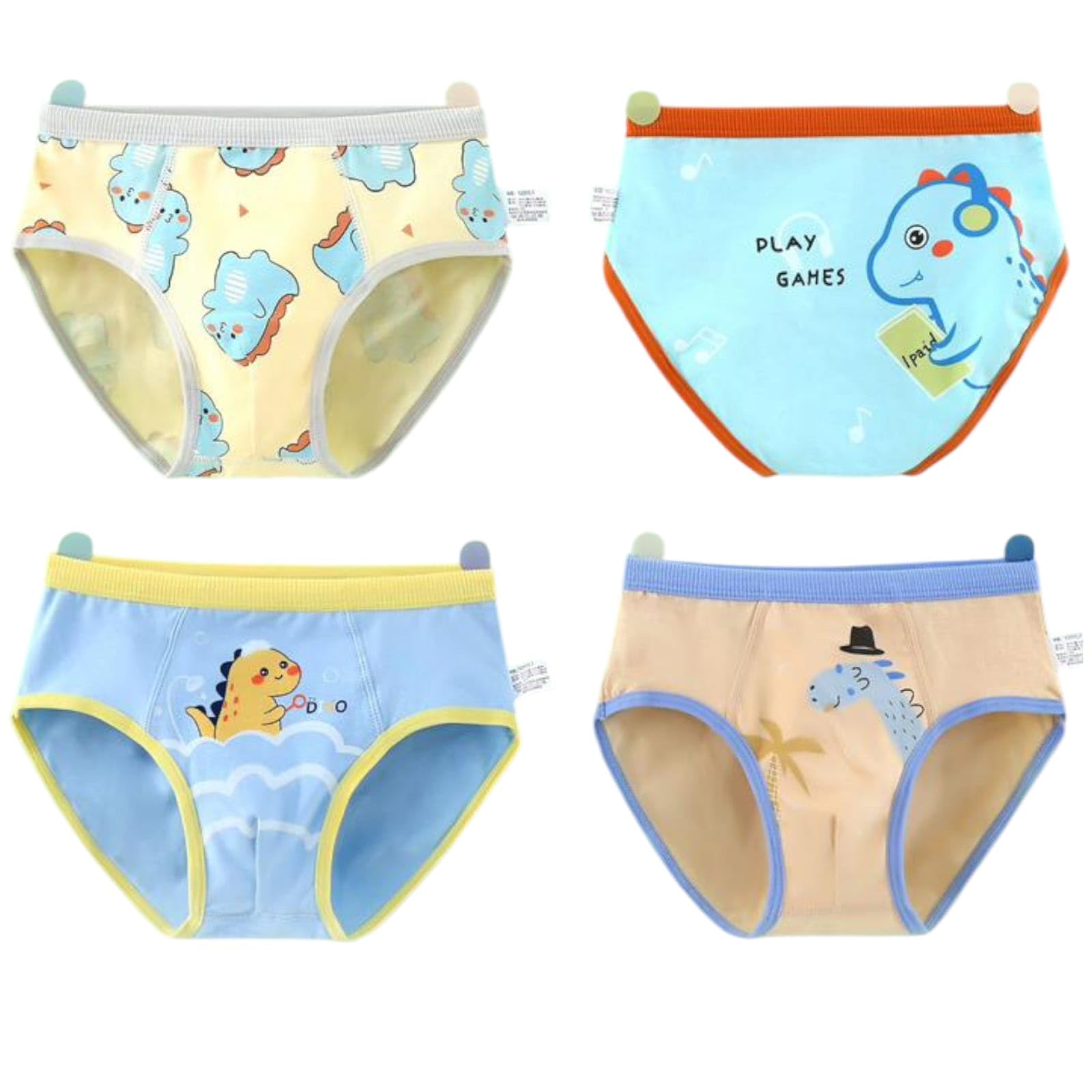Tinnie Frenzy Boys' Premium Cotton Boxer Briefs – Soft, Breathable Underwear Multipack with Fun Prints & Bright Colors – Tagless, Comfy Fit for Active Kids