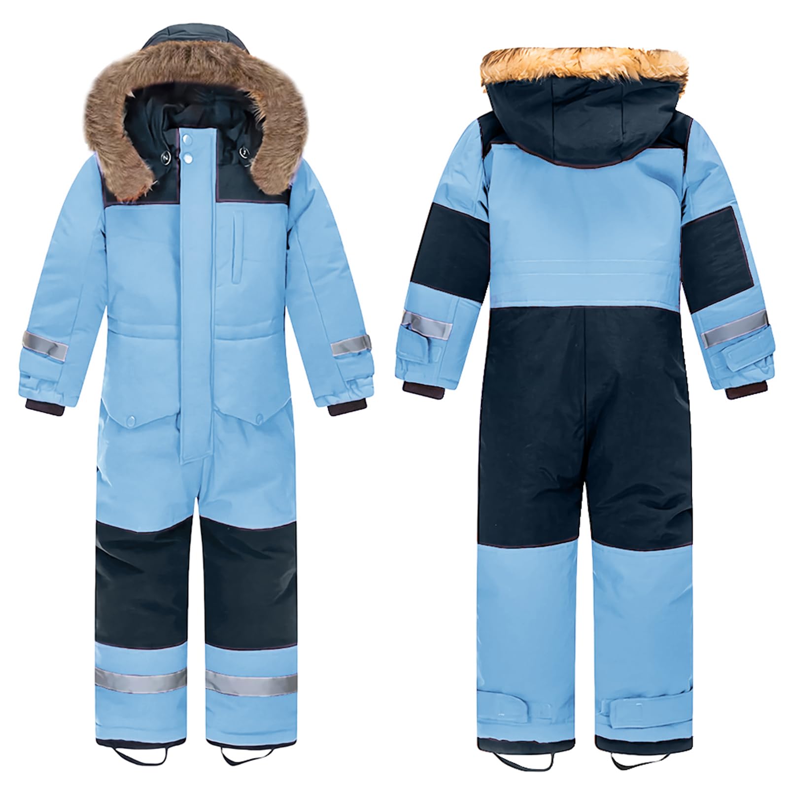 Tuta de Neve Bambino Ragazzi Tuta de Sci Monopezzo Bambine Tute de Neve Ragazza Invernale Impermeabile Antivento