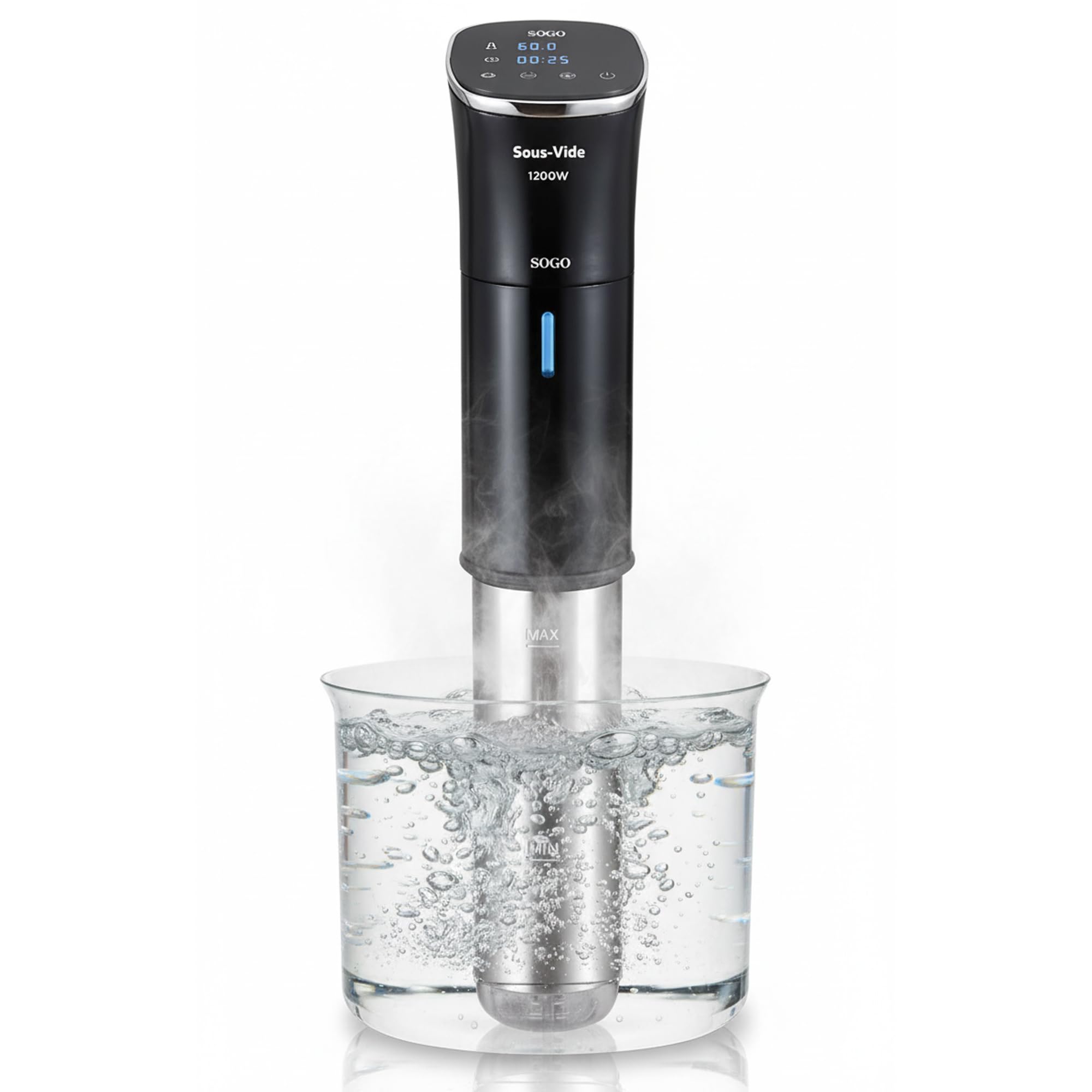 SOGO Roner sous vide électrique à cuisson lente dans l'eau, écran numérique et contrôle tactile – Roner cuisine basse température et circulation constante 15 l – Cuisine précise contre la surchauffe